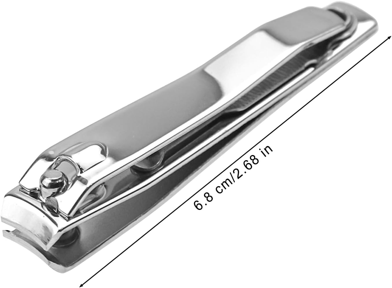 Individually Wrapped Nail Clippers Stainless Steel Fingernail Clippers Bulk, Sturdy Toenail Clippers Thick Nail Tip Cutter Trimmer for Homeless/Men and Women/Hotel 2.67in (Set of 50)