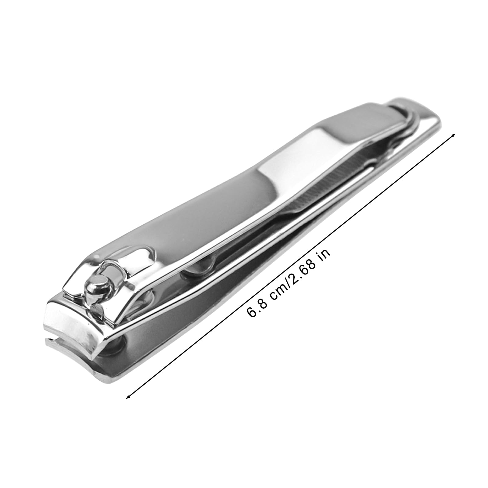 Lot de 50 coupe-ongles emballés individuellement en acier inoxydable - Robustes - Pour sans-abri, hommes et femmes, hôtel - 6,8 cm