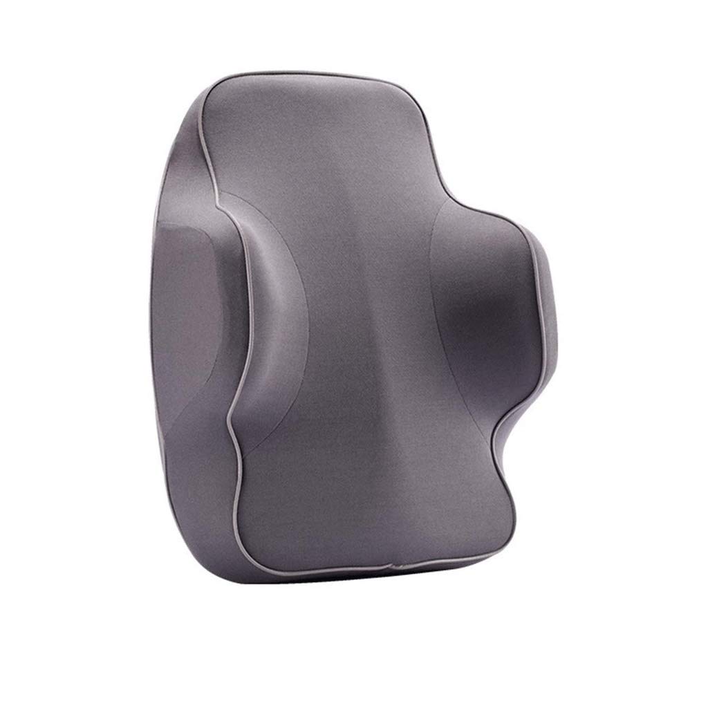 Coussin lombaire ergonomique en mousse à mémoire de forme pour chaise de bureau et siège auto noir
