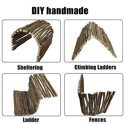 Hamiledyi Reptile Hiding Hut Gecko Hideaway Tunnel Toy Lizards Bendable Wooden Bridge Small Animals Hide Cave For Tortoise Bearded Dragon Spiders Snakes Chameleon Gecko (2Pcs) #TOP3