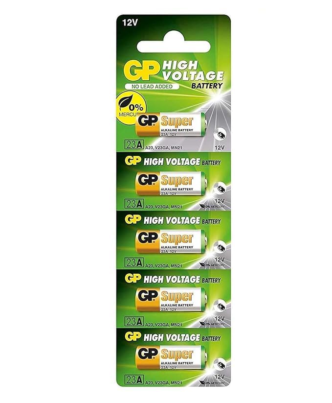 HAKUHO 23A 12V Ultra Alkaline Battery - High-Voltage Cell for Car Remote, Toys, and Games (5-Pack)-image-19