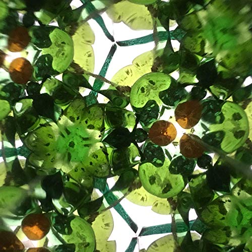 Kaleidoskop aus natürlichem Haselholz mit rohem, ausgewaschenem Strandglas