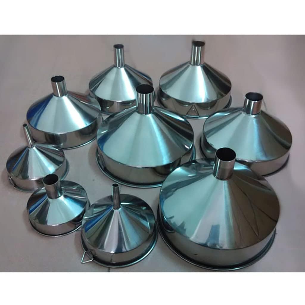 Grande imbuto in acciaio inox, imbuto di riempimento da cucina, dispenser multifunzione per olio e vino con grande diametro (dimensioni: 25 cm/4,2 cm)
