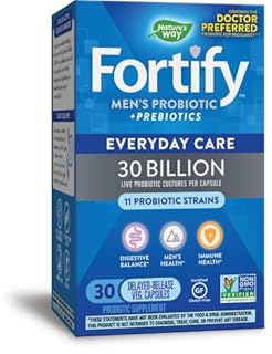 UPC 033674132913 product image for Nature’s Way Fortify Men’s Daily Probiotic, Natural, 30 Billion, 11 Strains, Pre | upcitemdb.com