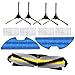 TeKeHom 1 brosse principale, 2 chiffon , 4 filtre Hepa & 4 brosses latérales de remplacement pour Proscenic 811GB 911SE accessoires vSLAM-811GB vSLAM-911SE