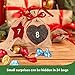 D-FantiX Christmas Advent Calendar 2022, 24 Days Burlap Hanging Advent Calendars Garland Candy Gift Bags Sacks DIY Xmas Countdown Christmas Decorations for Wall Home Office