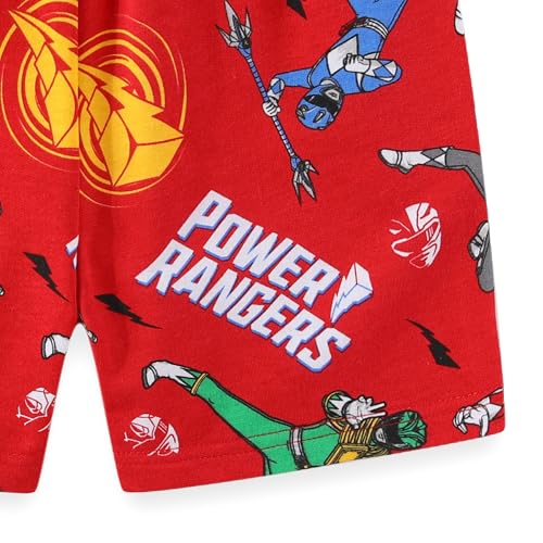 Image of Power Rangers Boys Short Sleeve T-Shirt and Shorts Set for Toddler and Big Kids