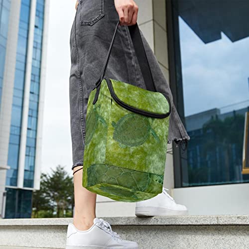 Bolsa de almuerzo de tortuga marina con interior impermeable lavable 7