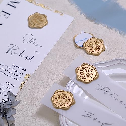 image for UNIQOOO Wax Seal Stickers - Olive Branch Wedding Invitation Envelope S