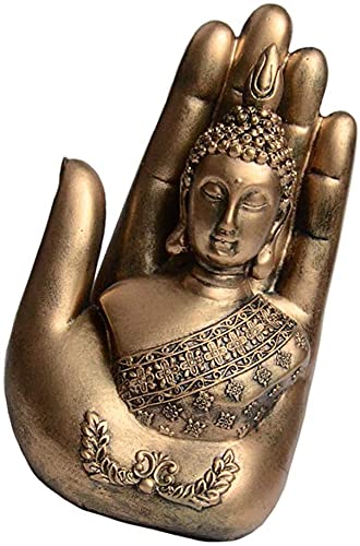 Estatua Budista Decorativa Dorada para Escritorio miniatura 5