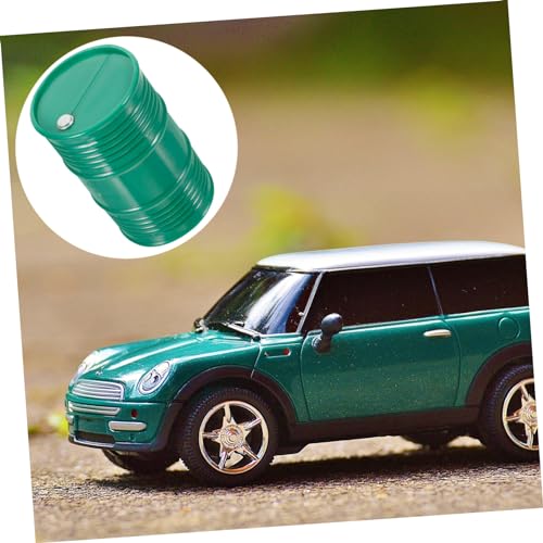Toyvian Decoração de plástico para carro de escalada play veredity tambor de óleo metálico enfeites