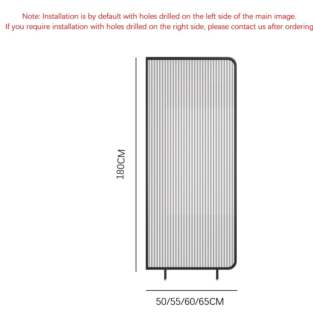 Mampara De Ducha Acanalada Para Baño Con Ducha, Elegante Divisor De Ducha Con Puerta De Cristal De Un Solo Panel, Ideal Para Oficina Y Sala De Estar, Fácil De Limpiar.(Gold,50X180CM/19.6X70.8")