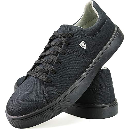 Kit Sapatenis Casual Neway SW Masculino Preto + Azul + 1 Cinto + 1 Chinelo Neway + 1 Carteira Tamanh