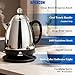 APOXCON Electric Coffee Percolator Stainless Steel Coffee Maker with Clear Brew Progress Knob & Cleaning Brush Auto Keep Warm Cordless Serving elegant design Coffee pot with On/OFF Switch (10 Cup)