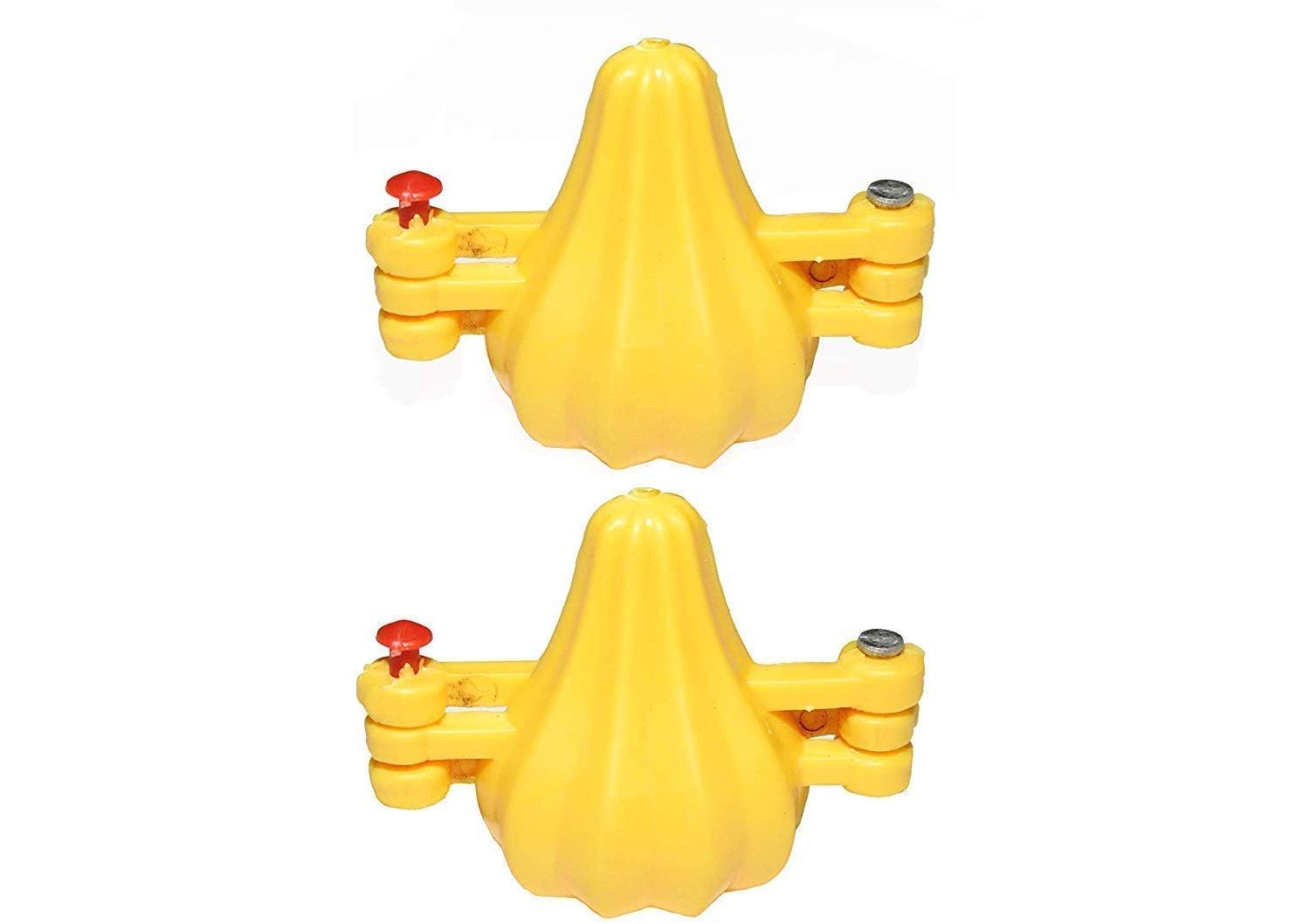 gs plastic modak moulds yellow - 3.5 cm x 4.3 cm (small) mould/maker/modak sancha of plastic set of 2.
