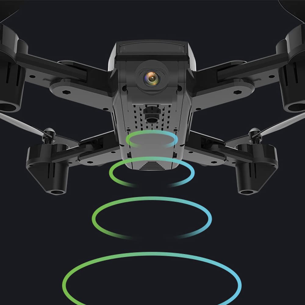 Drone con fotocamera 1080P HD, mini drone RC pieghevole per regalo per bambini Quadcopter tascabile portatile, regolazione della velocità di avvio con una chiave, capovolgimenti 3D, luce a LE