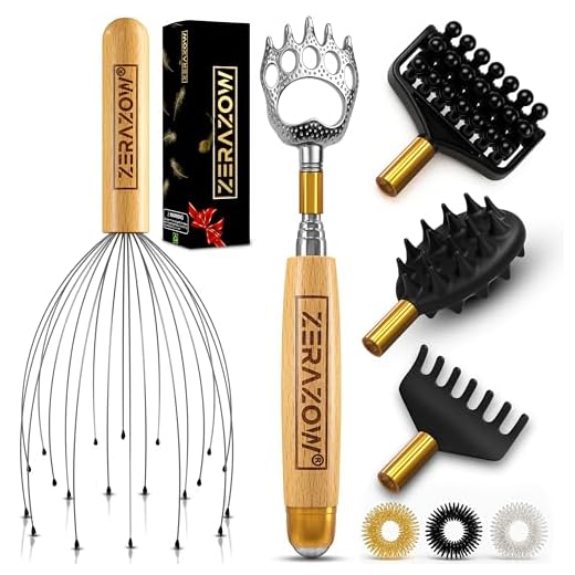 ZERAZOW Telescoping Back Scratcher Set