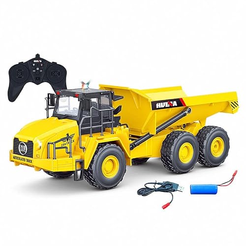s-idee® 1553 Rc Camión volquete 1:16 9 Canal Camión Volquete Volquete Huina 1553
