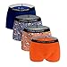 ETERNAL CENTURY Men's Underwear Cotton Stretch Low-Rise Boxer Briefs (4-Pack) Diamond S