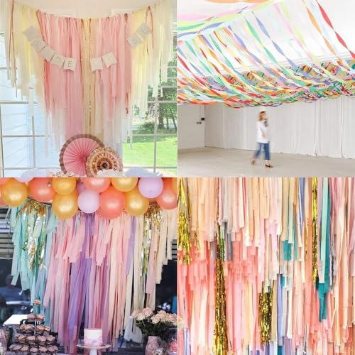 Papier crépon multicolore lot de rouleaux souples pour pliage