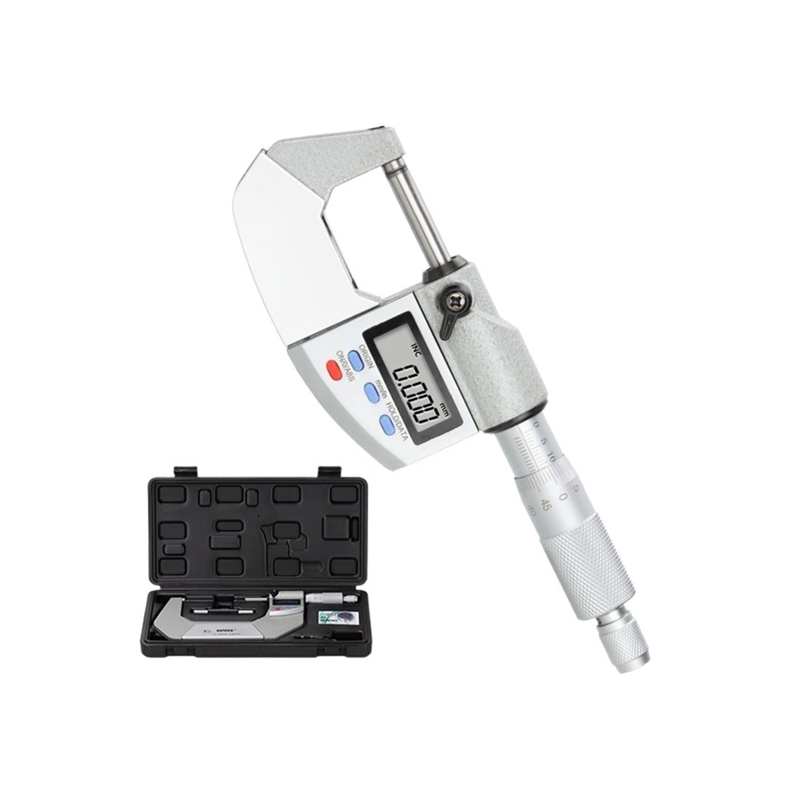 Micrometr IP65 0,001mm poza mikrometrem cyfrowym 0-25/50/75 100mm Woda olejowa Elektroniczna miernik miara Suwmiarka,Wysoka precyzja(25-50mm)