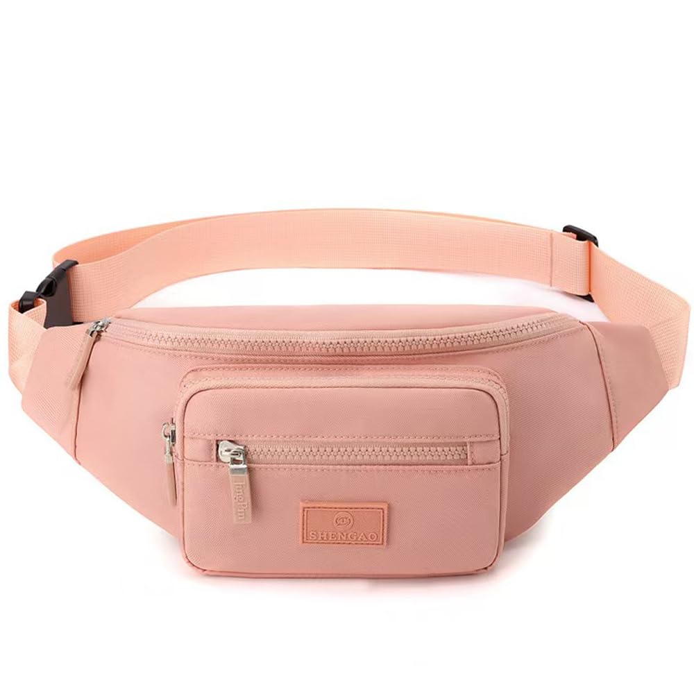 Bumbags for Ladies Bum Bag Fanny Pack Men Women Waist Pack Lightweight Adjustable for Running Walking Hiking Jogging (Pink) — image 1