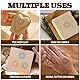 OLYCRAFT Holzstempel 2.5 cm Runder Stempel Mit Sonnenmotiv Holzstempel Für Ton Runder Holzstempel Kleiner Ministempel Für Die Kartenherstellung DIY-Bastelbriefe Und Bastelarbeiten Scrapbooking