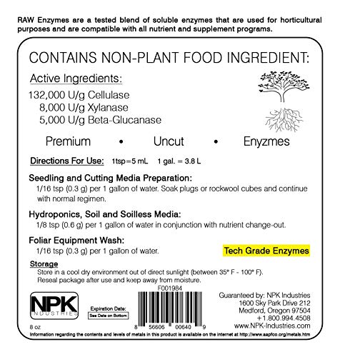 Raw Enzymes 8 oz NPK Industries miniatura 5