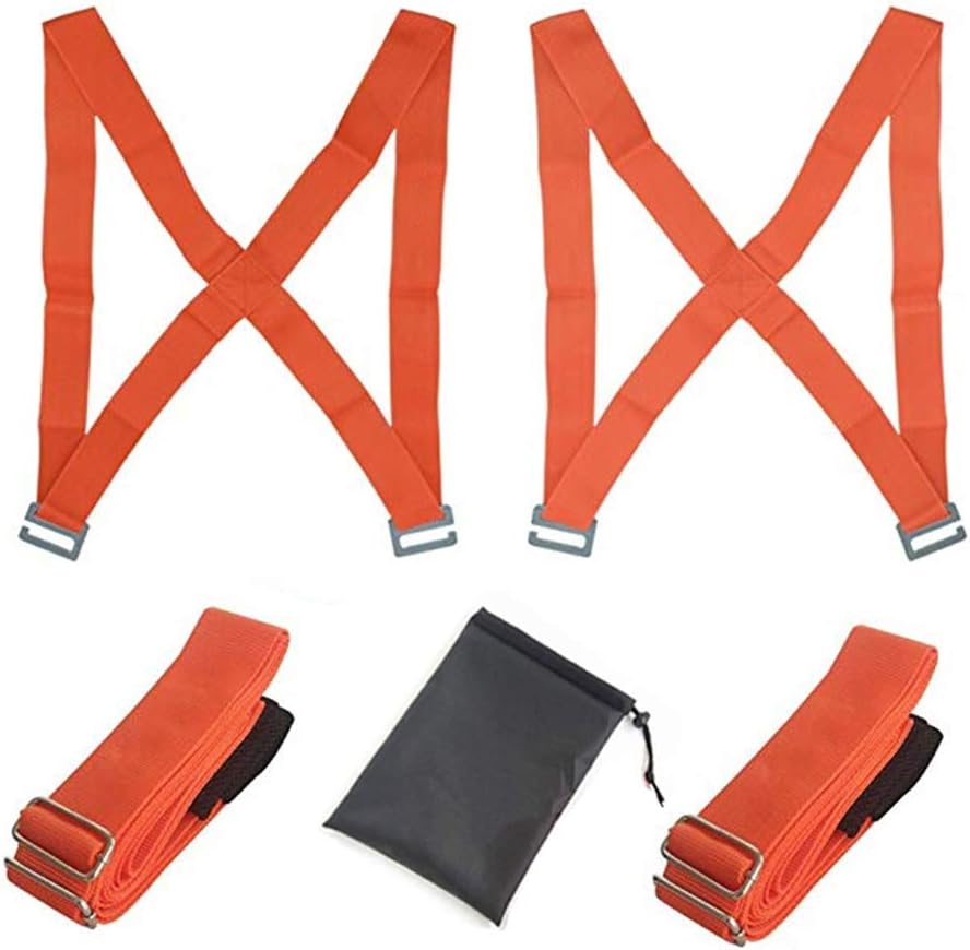 Ciaoed Furniture Moving Straps, 2 Person Shoulder Moving Belts, Carrying Straps for Easily Moving ,Lifting and Carrying(Orange)