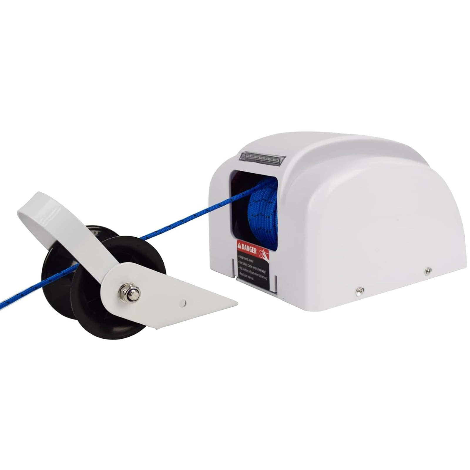 Elektryczna wciągarka kotwiczna 12 V, automatyczna, lina 31 m, nośność 318 kg, do łodzi pontonowej, jachtu, łodzi wędkarskiej, pokładu