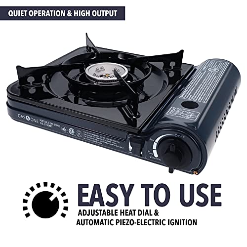 Gas One New 10,000 Btu Csa List Portable Butane Gas Stove With Carrying Case Csa Listed- Midnight #TOP4