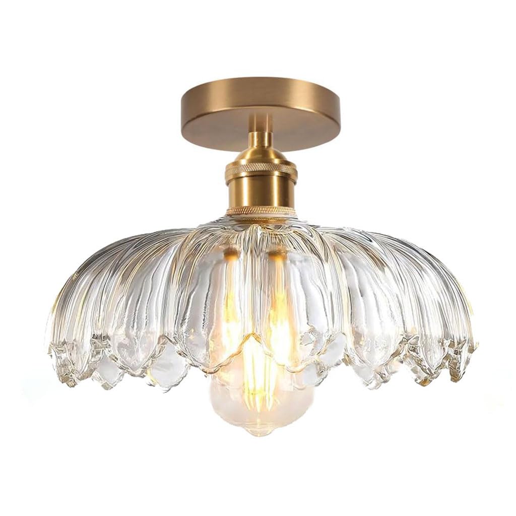 Lampa sufitowa Oświetlenie szklane Lampa sufitowa Kreatywność Kwiat Decoro E27 Mosiądz Lampy Sufitowe Lampa Wisząca Na Przedpokój Sypialnia Jadalnia