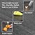 YATEMATE 48'' Propane Fire Pit Table for Outdoor, Ceramic Tabletop & Polyresin Natural Stone Base, 50000 BTU Gas Fire Pit Table for Outside Patio and Garden, with Lava Rock