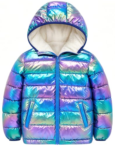 Image of Lovekider 4-12 Years Girls Hooded Puffer Jacket Warmth Padded Winter Coat