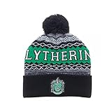 Harry Potter Slytherin Cuff Pom Beanie Winter Hat
