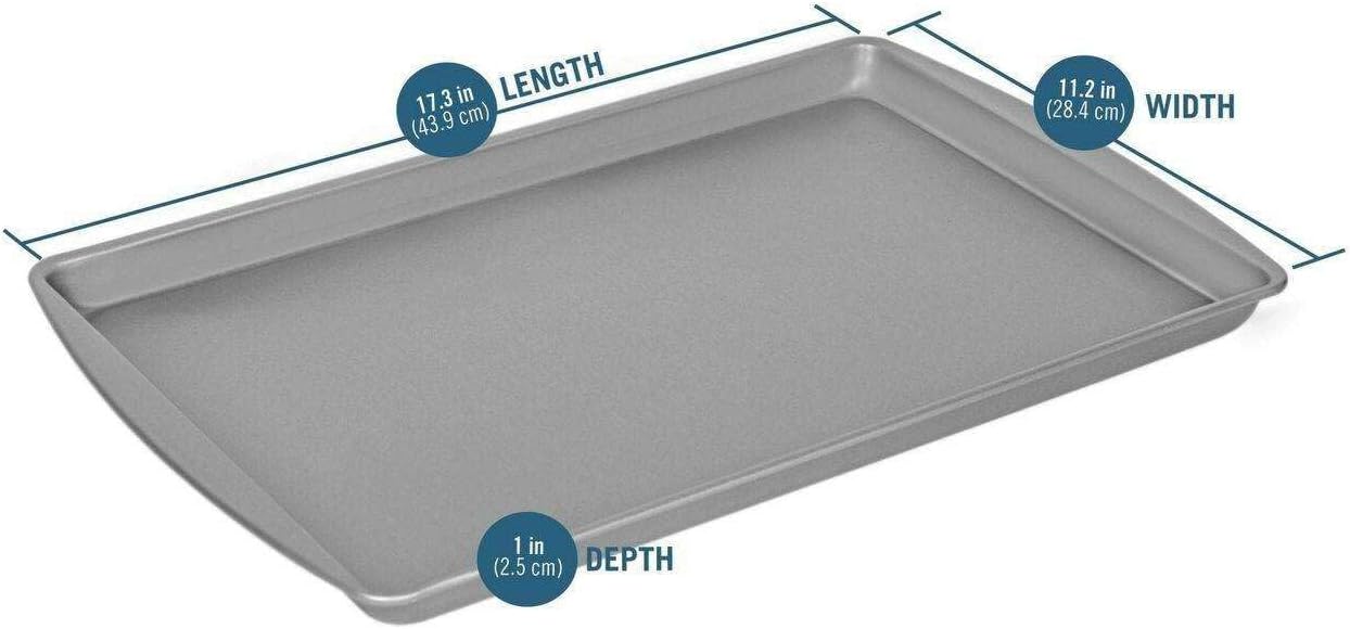 LKOP Non-Stick Large Cookie Sheet Pan Bakeware sets Baking pans set Cookie sheets for baking Sheet pan Baking tray Baking accessories Cookie sheet set
