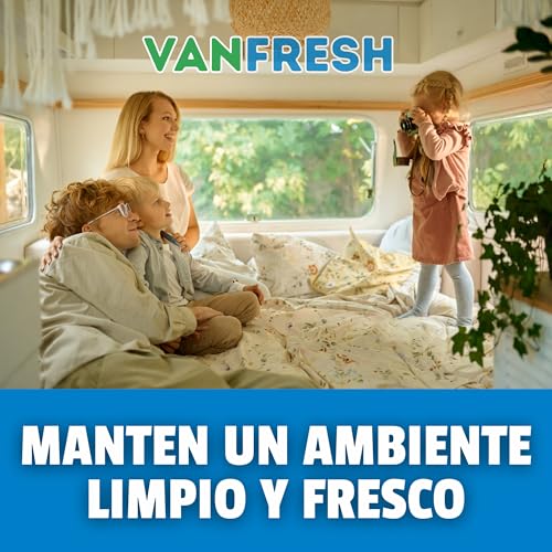 Miniatura 4 de Vanfresh Wc Blue Líquido Para Depósito De Wc Químico 5l Aroma Fresco, Limpieza Y Control De Olores Para Inodoros Portátiles, Autocaravanas Y Camping
