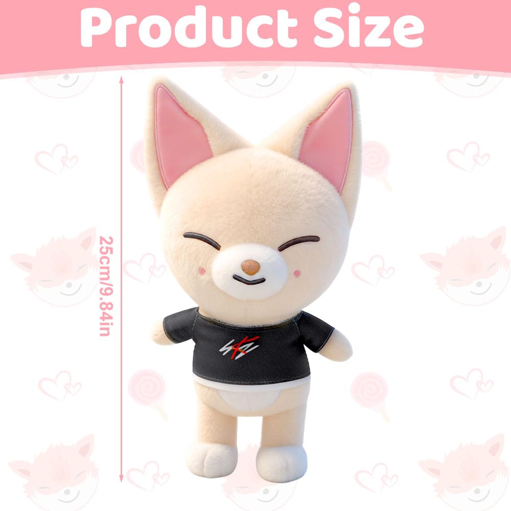 XPJBKC Skzoo Plush, 25cm Stray Kids Skzoo Plush, Cute Fox Stuffed