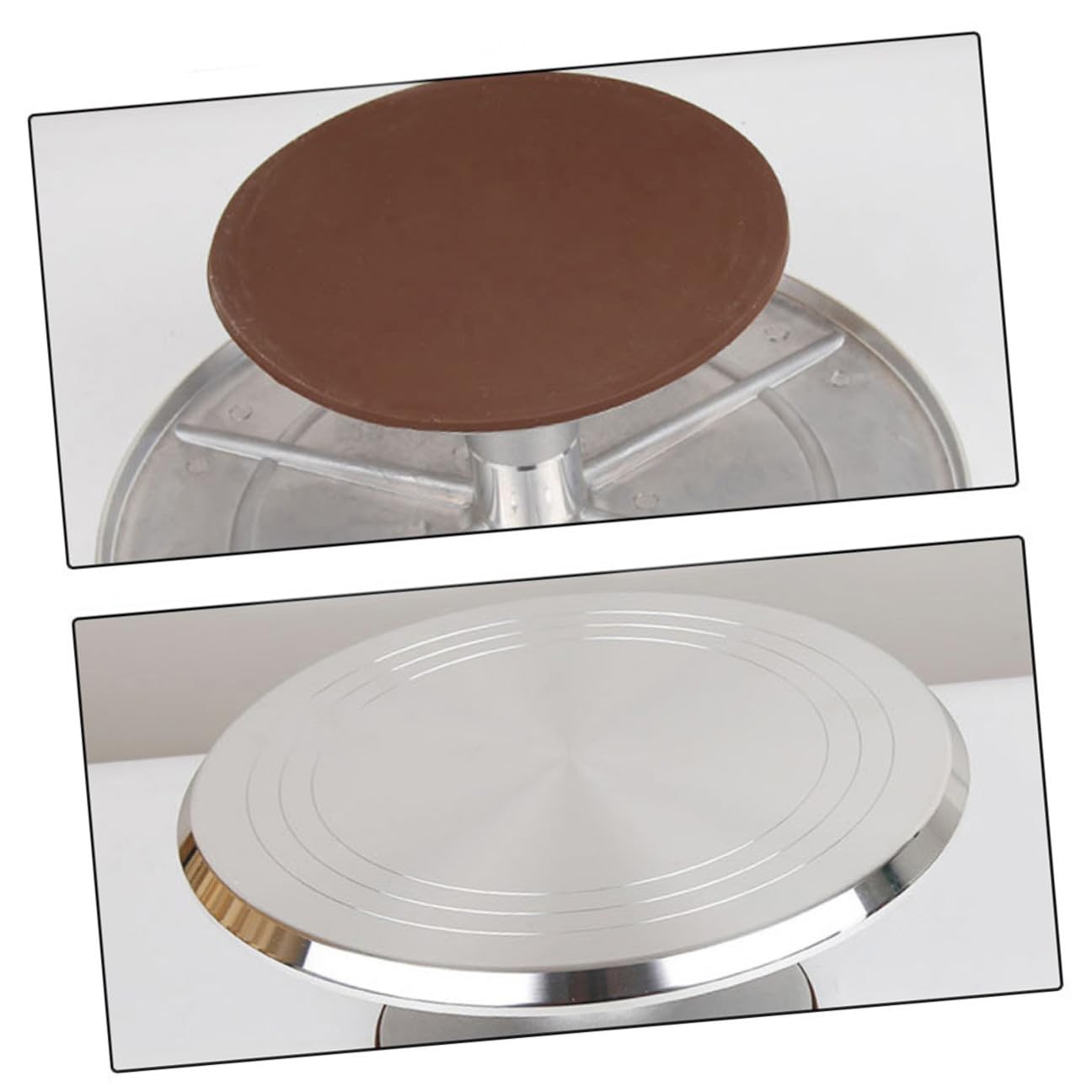 e Rotazione a 360 Gradi Design Antiscivolo in Lega di Alluminio 30 Cm per Torta per Decorazione Dolci e Pasticceria