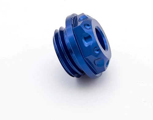 Miniatura 3 de PROCNC Tapa de depósito de combustible de motocicleta de aluminio para Yamaha FZ6 FZ6R FZ1 YZFR6 YZFR6S YZFR1 FYZF R3 YZF600R YZF750 (azul)