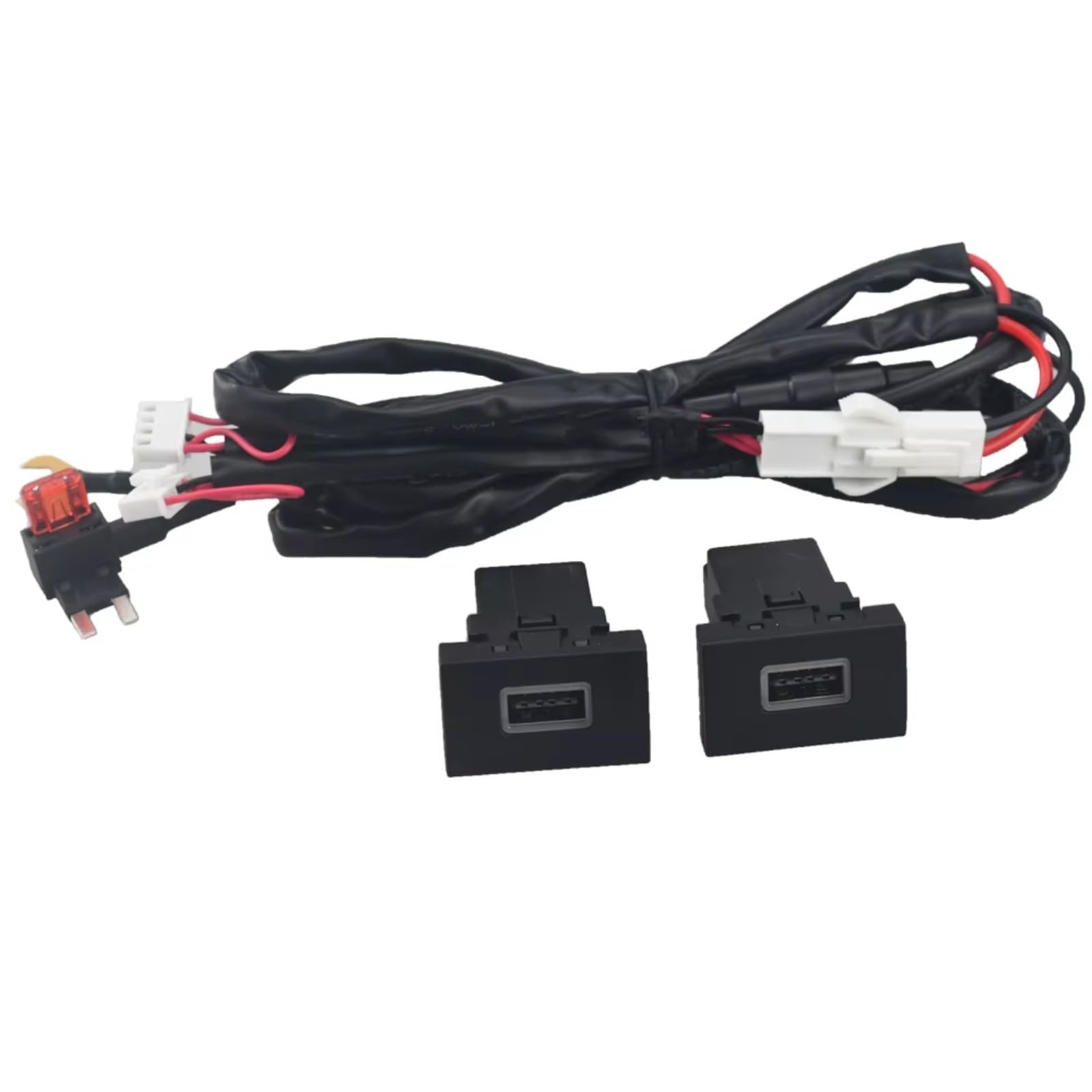 Aux USB carga Módulo Consola USB Compatible Con VW Para Polo 2011-2013 Coche Para Cargador Adaptador Carga Rápida Doble QC3.0 Interruptor Toma Corriente