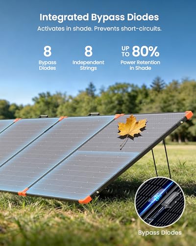 Image of ZOUPW 450W Portable Solar Panel N-Type 16BB for Power Station,25% High Efficiency Foldable Solar Panel for EcoFlow Delta /Anker C1000 /Jackery /Bluetti,IP68 Waterproof for Offgrid RV Power Backup