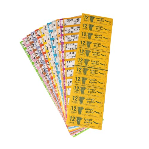 1500 12 PAGE GAME BINGO JUMBO BRANDED TICKETS 12 TO VIEW BOOKS