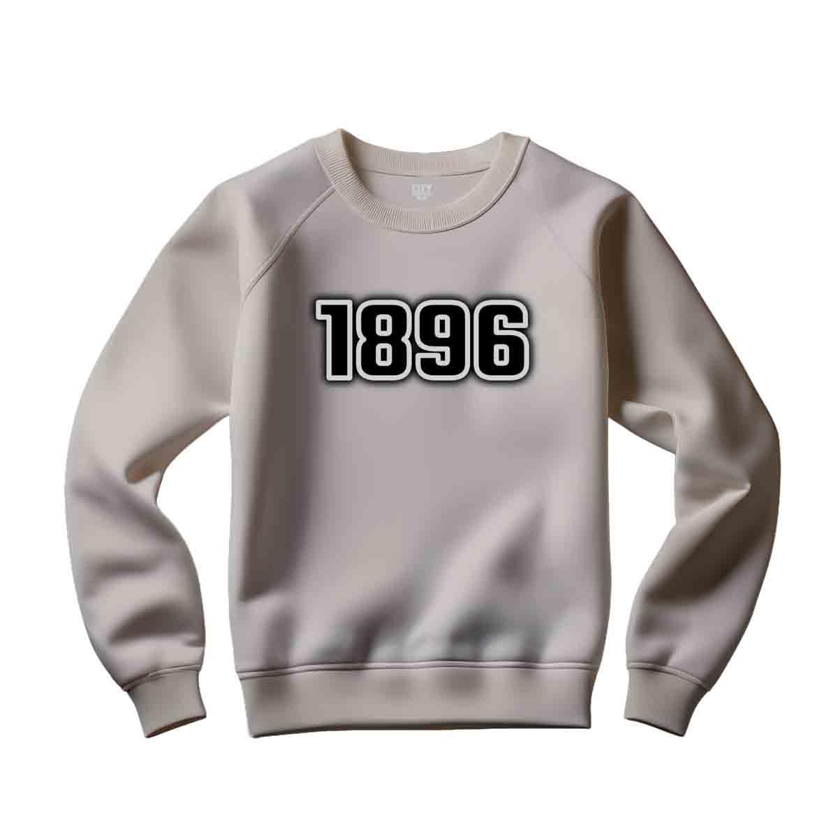Sweatshirt anniversaire 1896 unisexe gris le cadeau rétro idéal - 5