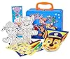 Paw Patrol Coloring & Activity Tin Box for Kids, Mess Free Crafts Art Set with Paw Patrol Stickers, Markers, Sketch Pad, Bookmark Included, for Boys Girls Toddler #1
