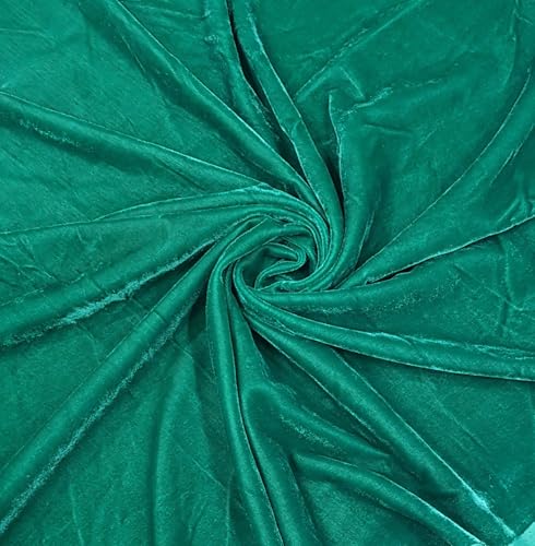 KDPM Viscose Velvet Soft Smooth Silky Cloth for Dress Material Fabric, Sofa, Furnishing, Upholstery, Cushions and Craft.