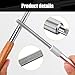 Honoson Diamond Glass File Crystal Repair File Metal Grit Tool Cemented Carbide Metal Grit Tools Crystal Glass Diamond Repair(2 Pieces)