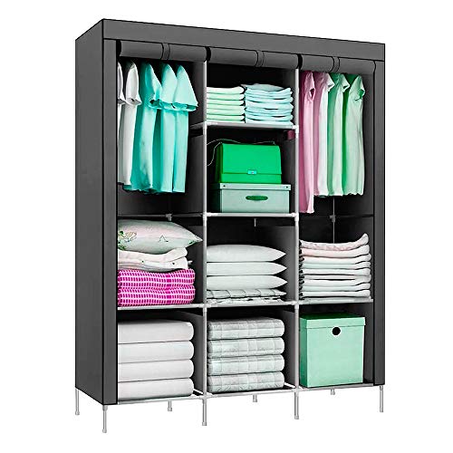 Melhores Guarda Roupa Dobrável Organizador Armário: Organize Seu Espaço com Estilo! 3 Guarda Roupa Dobrável Organizador De Roupa Cinza 88130b