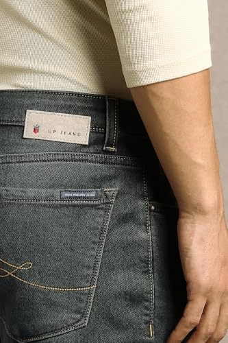 Image of Louis Philippe Men's Smart Fit All Day Comfort, Premium Twill Jeans