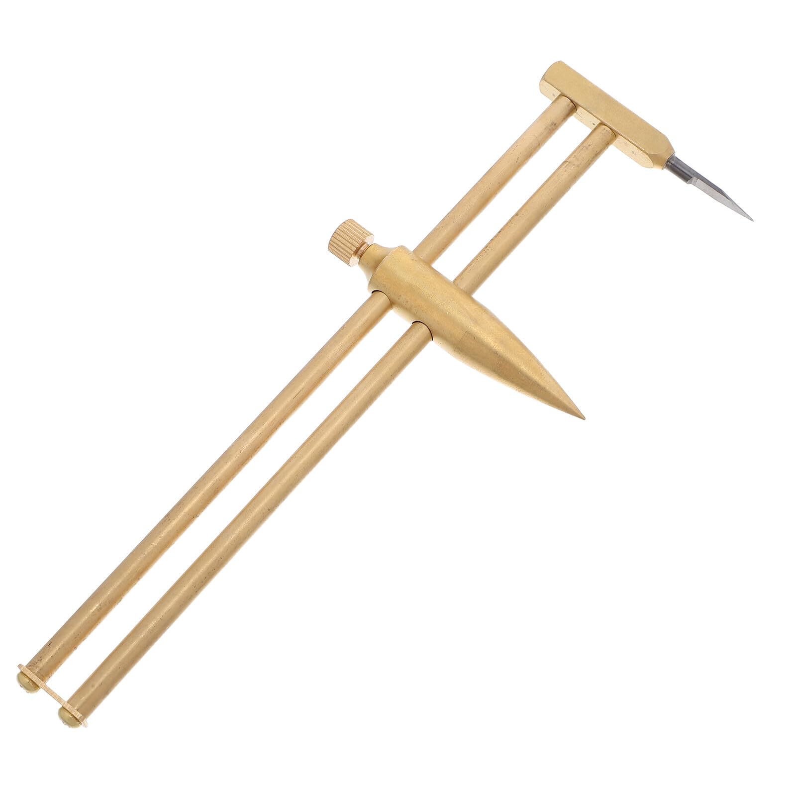 Messender Messschieber aus Messing für Keramikmodellierung Vielseitiger Drehzirkel und Kreisschneider für Skulpturarbeiten Ergonomisches Modellierwerkzeug für Präzises Formen und